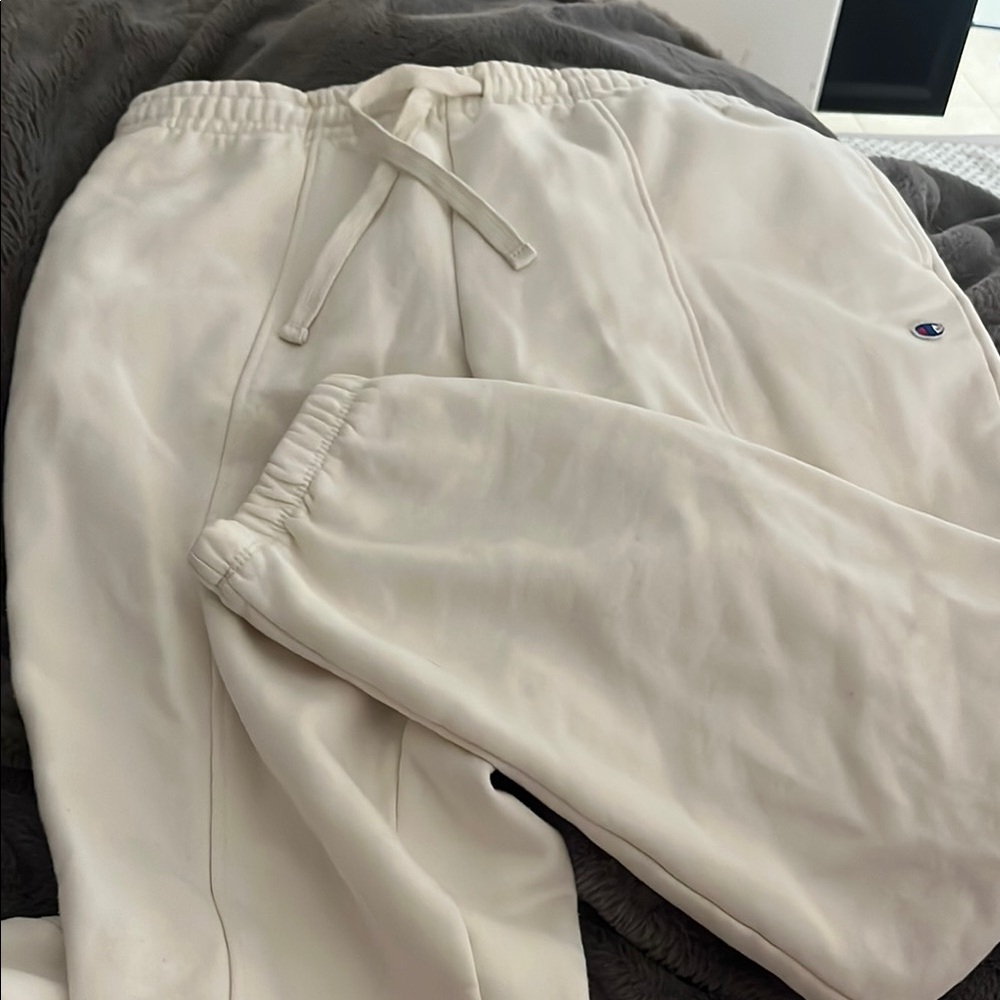 Champion Woman’s Cream Cozy Sweatpants